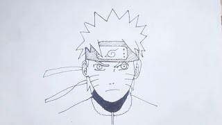 HOW 🥶😱TO DRAW NARUTO UZUMAKI 🛑 FROM THE ANIME OF NARUTO SHIPPUDEN [upl. by Aehtela]