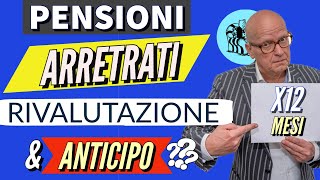 🔴 PENSIONI 👉 ARRETRATI della RIVALUTAZIONE 2024 12 mesi amp ANTICIPO AUMENTI a DICEMBRE Chiariamo [upl. by Aivato573]