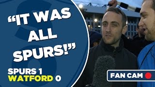 quotIT WAS ALL SPURSquot  TOTTENHAM HOTSPUR 1  0 WATFORD  FAN CAM [upl. by Yelbmik]