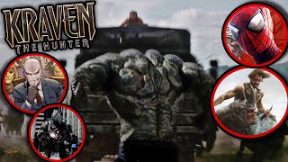 EVERY Easter Egg Cameo amp Hidden Detail in the KRAVEN THE HUNTER Trailer 😳 [upl. by Jamill]