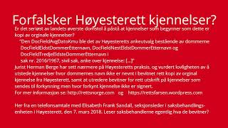 Forfalsker Høyesterett kjennelser [upl. by Sevik]