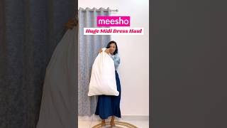 😱 Huge cute midi dress haul 😘👌🏻 Meesho mega sale mididress meesho anarkali fyp [upl. by Annoynek]