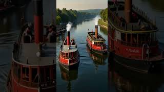 1807 The Steamboat quotNorth River Steamboatquot  A Revolutionary Voyage reels shorts fun facts [upl. by Ecirtap]