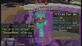 288 against Autoclicker【CubeCraft FFA】 [upl. by Amaso578]