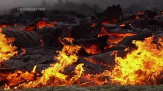 Fagradalsfjall volcano erupts in southwest Iceland [upl. by Eilrac]