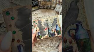 ASMR journal mini Ancient Pharmacy🧪🕯️🌿📜🐦‍⬛asmr journal scrapbooking diy fyp [upl. by New]