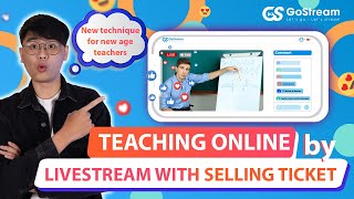 GOSTREAM  HOW TO CREATE A LIVE STREAM SELL TICKET [upl. by Shalne114]