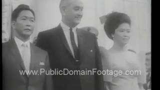 Philippine President Ferdinand Marcos visits DC and NYC 1966 archival stock footage [upl. by Laverne]