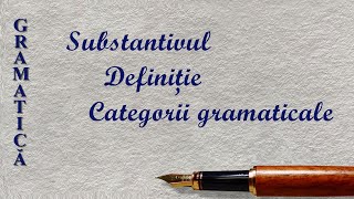 SUBSTANTIVUL  GRAMATICA  SCOALA ONLINE [upl. by Na578]