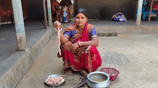 Chicken Spare partsmasala Kosha FULL BY preparation by me in desi village style  chicken curry [upl. by Enelehs]