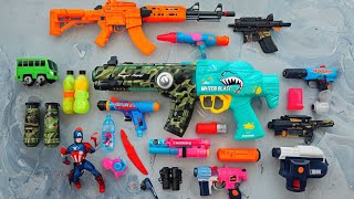 Shoot Plastic Nerfgun Like  Watergun Soft Bullet Sniper Ak47 M16 Machine Gun Nerf 232 [upl. by Ettenwahs]