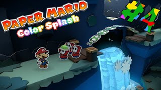 Paper Mario Color Splash  Gameplay Walkthrough Part 4  Indigo Underground 100 Complete [upl. by Wernda]