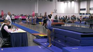 2024 Kupets Pink Invitational Level 7 Vault Routine [upl. by Alyda]