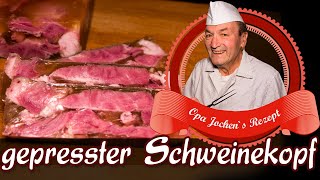 gepressten Schweinekopf selber machen  Wurst selber machen  Opa Jochen´s Rezept [upl. by Aylmar]