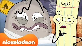 Rock Gets Robotic Eyebrows 🤨 BRAND NEW Rock Paper Scissors Scene  Nicktoons [upl. by Pelag]