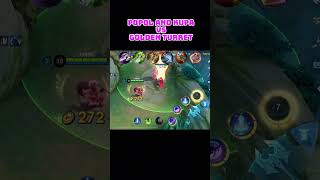 Popol and Kupa vs Golden Turret mlbb [upl. by Sirraj563]