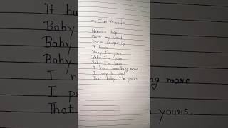 I Am Yours  Isabel Larosa Lyrics shorts [upl. by Stets]