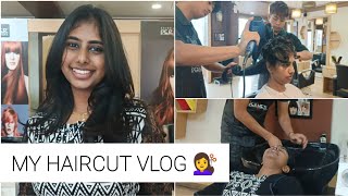 I got my annual HAIRCUT done   kannada vlogs  Sinchana srinagar [upl. by Yrevi]