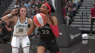 Las Vegas Aces vs New York Liberty  WNBA Semifinals Game 3 Full Game Highlights NBA 2K25 Sim [upl. by Delanie155]