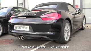 Porsche Boxster 981 sport exhaust  SCART Valvetronic [upl. by Enirehtacyram848]