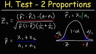 Hypothesis Testing With Two Proportions [upl. by Gosselin]