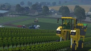 Farming Simulator 15  Vendange  New holland Braud 9060 L Gregoire G8260 Gregoire G20 [upl. by Brendin]