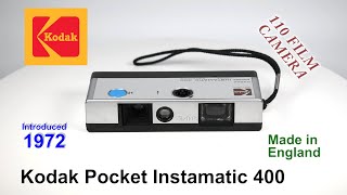 1972 Kodak Pocket Instamatic 400  110 Film Camera [upl. by Ydnar]