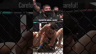 Coach Khabib Instructing Islam Makhachev to a Kimura Submission Win [upl. by Virendra]