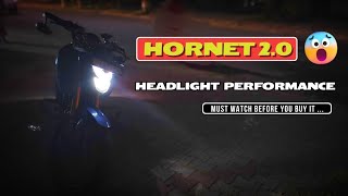 Hornet 20 Headlight Test 2024 Brightness amp Beam Check ✅ hornet2 [upl. by Atilahs742]