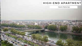 Seine River View Paris Apartment For Rent 3 Bedrooms  Quai André Citroën Javel 15th District58852 [upl. by Neened]