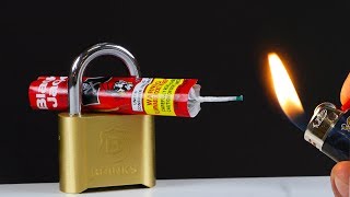 SUPER POWERFUL FIREWORK VS LOCK [upl. by Genie]