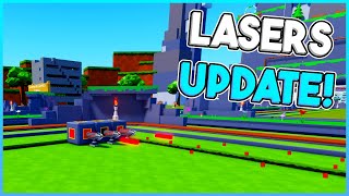 NEW LASER UPDATE In Block Tycoon ROBLOX [upl. by Zahara119]