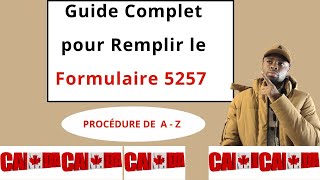 COMMENT REMPLIR LE FORMULAIRE DE DEMANDE DE VISA VISITEUR IMM5257 facilement [upl. by Bland]