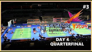 Badminton KFF Singapore Open 2024  QuarterFinal Part 3 Live Score [upl. by Sikorski]