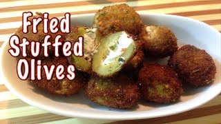 Stuffed Fried Olives [upl. by Berkie]