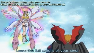 Digimon Adventure  Angewomon vs Myotismon ENG SUB [upl. by Bartle]