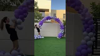 Giant Balloon Arch for iamyourbartender Birthday balloonsdecoration balloongarland [upl. by Leclair815]