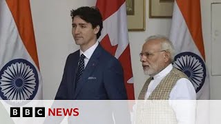 India and Canada expel top diplomats over murder accusations  BBC News [upl. by Ardeen]