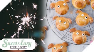 SilvesterRezept ☘️🥂Glücksschweinchen aus QuarkÖlTeig  Sweet amp Easy  Enie backt  sixx [upl. by Maxwell]