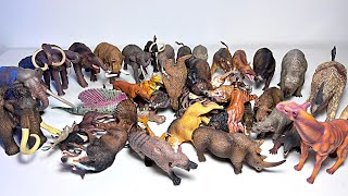 My Prehistoric Animals Collection  Woolly Mammoth Smilodon Daeodon Moropus Deinotherium [upl. by Ecydnarb502]