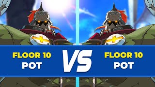 GGST Floor 10 ▶ Potemkin vs Potemkin  Mid Level Gameplay [upl. by Clea617]