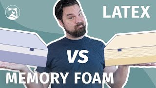 Memory Foam Vs Latex Mattresses  Which Is The Absolute Best [upl. by Gorey]