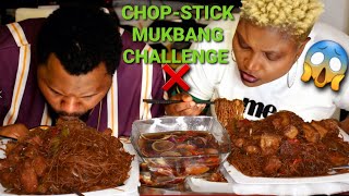 CHINESE CHOP STICK GLASNUDELN MUKBANG CHALLENGE [upl. by Bouldon]