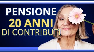 Pensione con 20 anni di contributi Computo nella Gestione Separata [upl. by Horatia477]