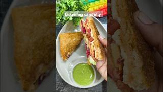 Veg grill sandwich recipe ytshorts shorts sandwich vegrecipe [upl. by Eniawed]