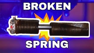 Sectional Door Spring Disaster WATCH How We Fixed It 115 [upl. by Idelle78]