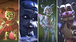 FNAF Sister Location Voice Lines animated [upl. by Niad]