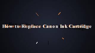 How to Replace Canon Ink Cartridge  Canon Pixma TS5055 [upl. by Erodaeht]