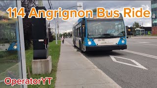 114 Angrignon Bus Ride From Newman Blvd To Bd Champlain [upl. by Gold193]