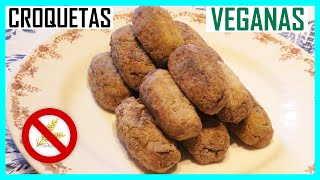 CROQUETAS VEGANAS Sin Gluten Deliciosas [upl. by Lotsirk819]